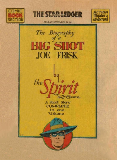 Cover for The Spirit (Register and Tribune Syndicate, 1940 series) #9/14/1941 [Newark NJ Star Ledger edition]