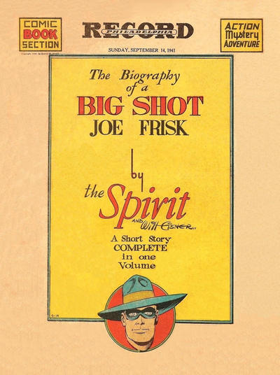 Cover for The Spirit (Register and Tribune Syndicate, 1940 series) #9/14/1941 [Philadelphia Record edition]