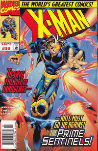 Cover Thumbnail for X-Man (Marvel, 1995 series) #30 [Newsstand]