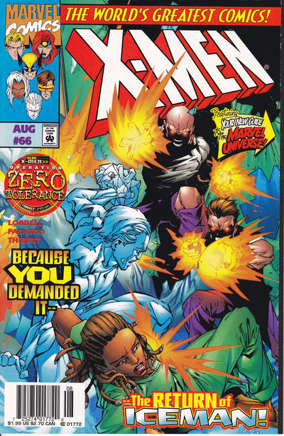 Cover for X-Men (Marvel, 1991 series) #66 [Newsstand]