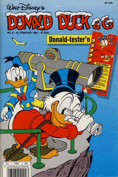 Cover for Donald Duck & Co (Hjemmet / Egmont, 1948 series) #8/1990