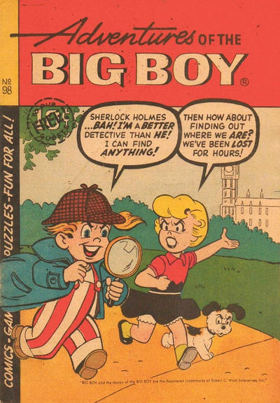 Cover for Adventures of the Big Boy (Webs Adventure Corporation, 1957 series) #98 [East]