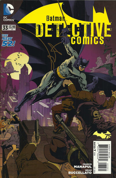 Cover for Detective Comics (DC, 2011 series) #33 [Batman 75th Anniversary Cover]