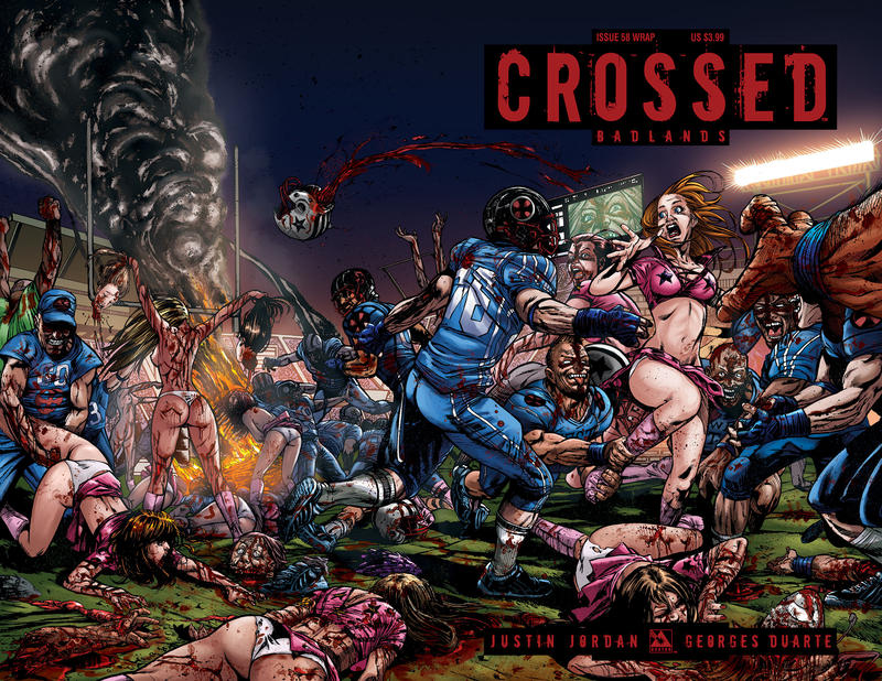 Cover for Crossed Badlands (Avatar Press, 2012 series) #58 [Wraparound Variant by Ignacio Calero]