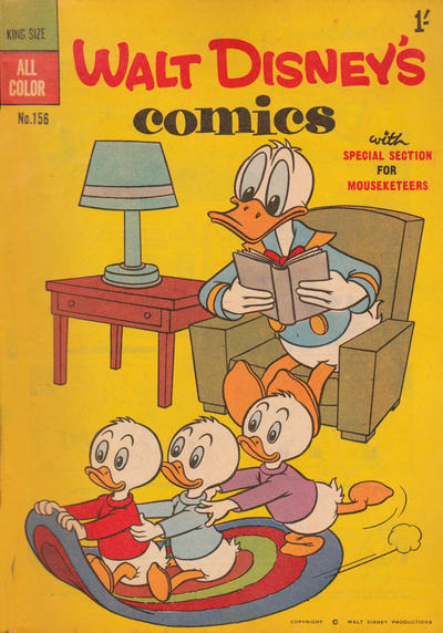 Cover for Walt Disney's Comics (W. G. Publications; Wogan Publications, 1946 series) #156