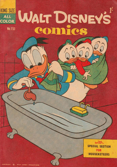 Cover for Walt Disney's Comics (W. G. Publications; Wogan Publications, 1946 series) #151