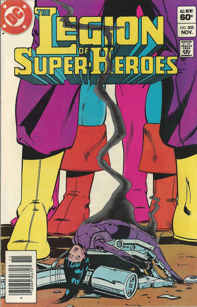 Cover for The Legion of Super-Heroes (DC, 1980 series) #305 [Newsstand]