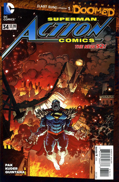 Cover for Action Comics (DC, 2011 series) #34 [Direct Sales]