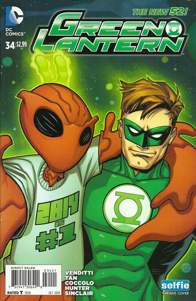 Cover for Green Lantern (DC, 2011 series) #34 [Selfie Cover]