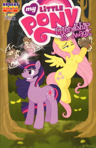 Cover for My Little Pony: Friendship Is Magic (IDW, 2012 series) #2 [Second Printing Cover A - Rarity and Applejack - Katie Cook]