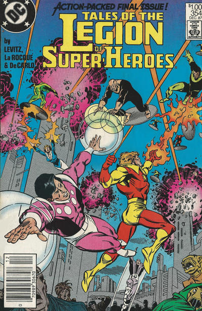 Cover for Tales of the Legion of Super-Heroes (DC, 1984 series) #354 [Newsstand]