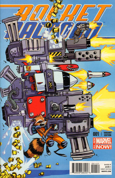 Cover for Rocket Raccoon (Marvel, 2014 series) #1 [Skottie Young Variant]