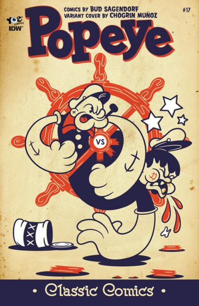 Cover for Classic Popeye (IDW, 2012 series) #17 [Chogrin Muñoz Cover]