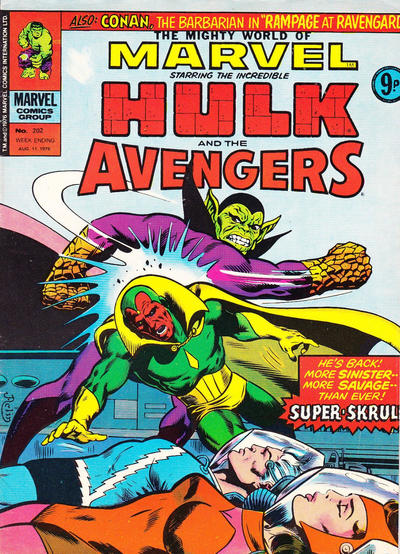 Cover for The Mighty World of Marvel (Marvel UK, 1972 series) #202