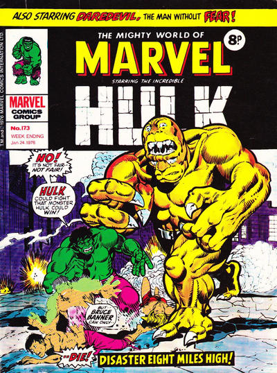 Cover for The Mighty World of Marvel (Marvel UK, 1972 series) #173