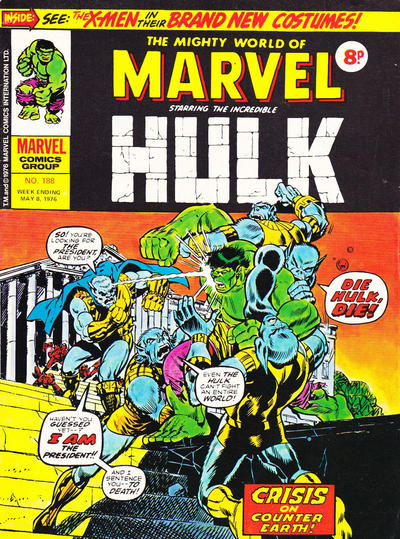 Cover for The Mighty World of Marvel (Marvel UK, 1972 series) #188