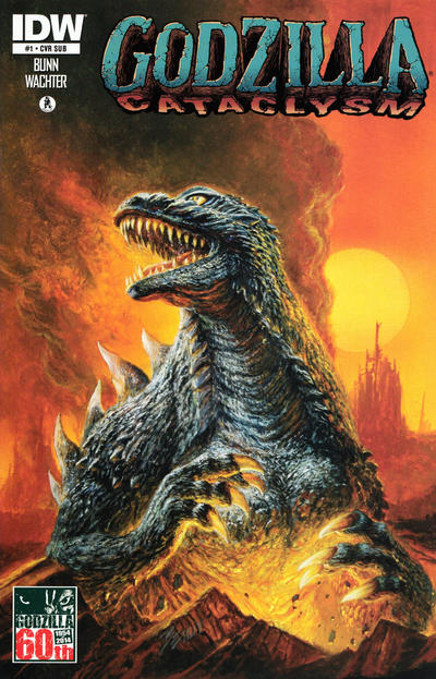 Cover for Godzilla: Cataclysm (IDW, 2014 series) #1 [Cover B Variant Bob Eggleton Subscription Cover]