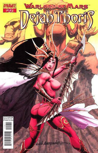 Cover for Warlord of Mars: Dejah Thoris (Dynamite Entertainment, 2011 series) #20 [Lui Antonio Risque Art Cover]