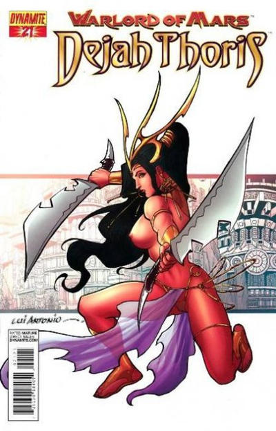 Cover for Warlord of Mars: Dejah Thoris (Dynamite Entertainment, 2011 series) #21 [Lui Antonio Risque Art Retailer Incentive Cover]
