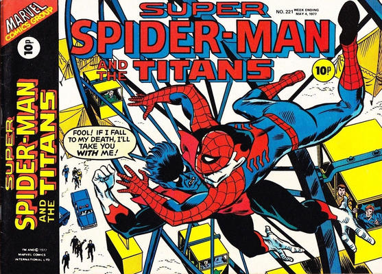 Cover for Super Spider-Man (Marvel UK, 1976 series) #221