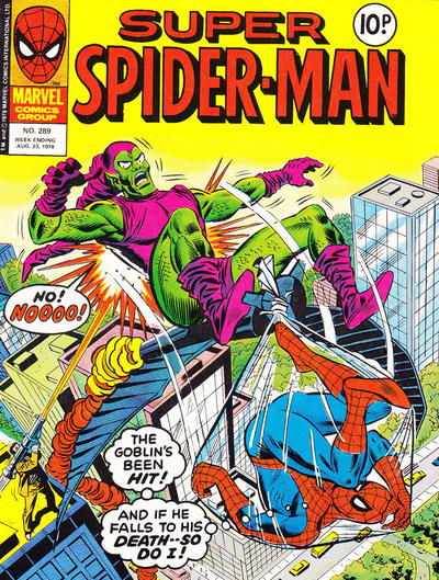 Cover for Super Spider-Man (Marvel UK, 1976 series) #289