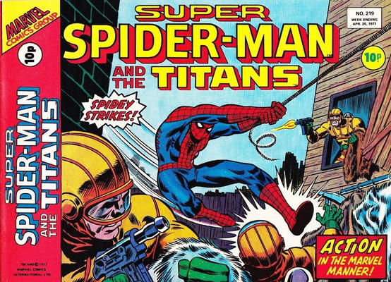Cover for Super Spider-Man (Marvel UK, 1976 series) #219