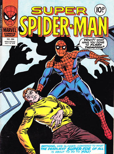 Cover for Super Spider-Man (Marvel UK, 1976 series) #284