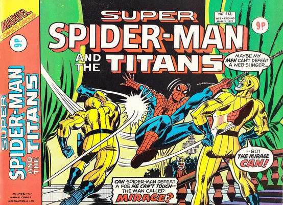 Cover for Super Spider-Man (Marvel UK, 1976 series) #212