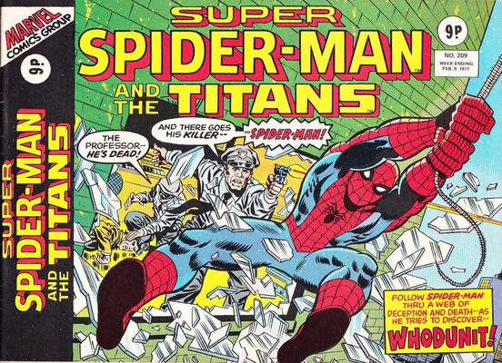 Cover for Super Spider-Man (Marvel UK, 1976 series) #209