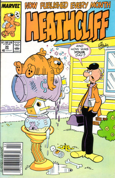 Cover for Heathcliff (Marvel, 1985 series) #30 [Newsstand]