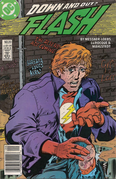 Cover for Flash (DC, 1987 series) #20 [Newsstand]