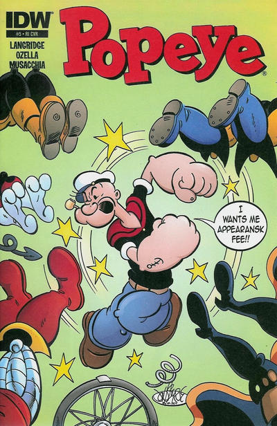 Cover for Popeye (IDW, 2012 series) #5 [RI Variant Cover]