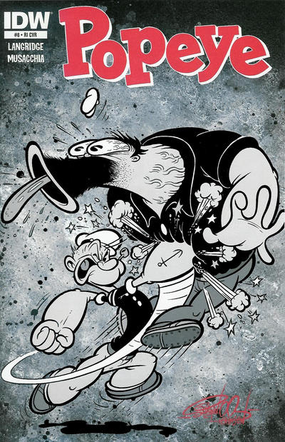 Cover for Popeye (IDW, 2012 series) #8 [Cover RI - Shawn Dickinson Cover]