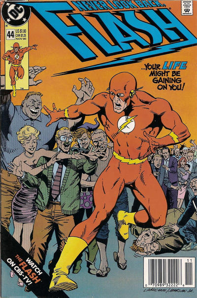 Cover for Flash (DC, 1987 series) #44 [Newsstand]