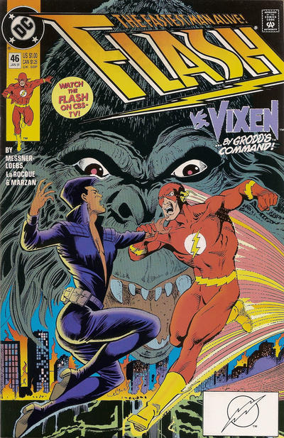 Cover for Flash (DC, 1987 series) #46 [Direct]