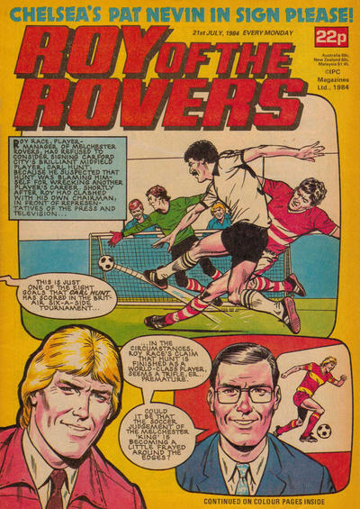 Cover for Roy of the Rovers (IPC, 1976 series) #21 July 1984 [401]