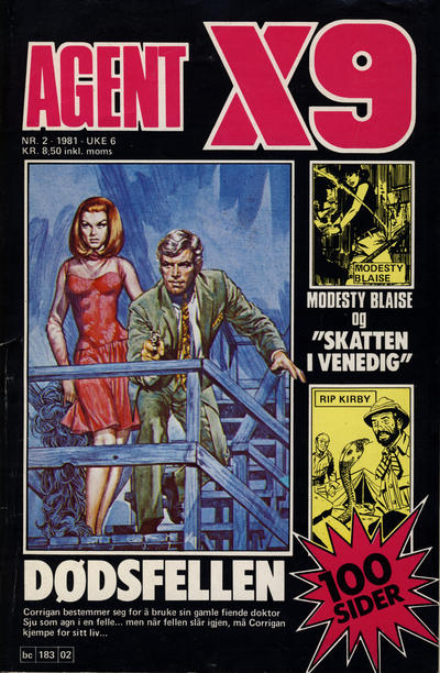 Cover for Agent X9 (Semic, 1976 series) #2/1981