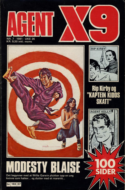 Cover for Agent X9 (Semic, 1976 series) #7/1981