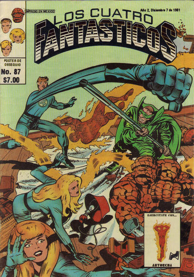 Cover for Los Cuatro Fantásticos (Novedades, 1980 series) #87