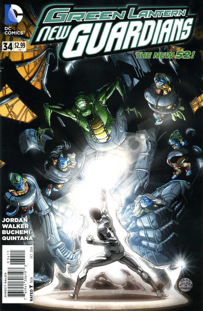 Cover for Green Lantern: New Guardians (DC, 2011 series) #34 [Direct Sales]
