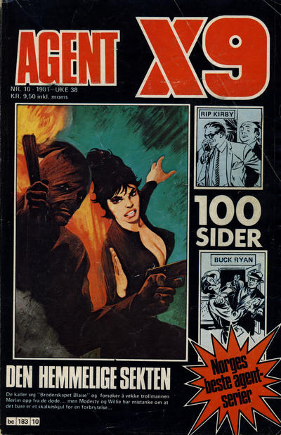 Cover for Agent X9 (Semic, 1976 series) #10/1981