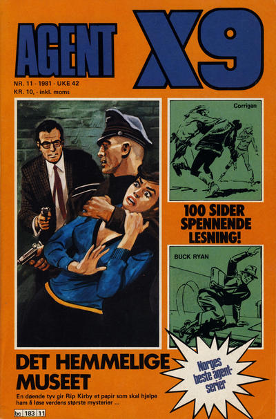 Cover for Agent X9 (Semic, 1976 series) #11/1981