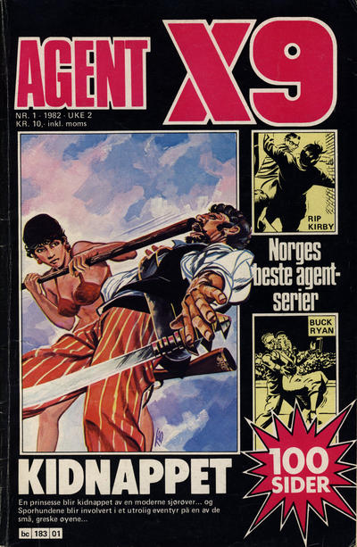 Cover for Agent X9 (Semic, 1976 series) #1/1982