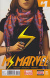 Cover for Ms. Marvel (Marvel, 2014 series) #1 [6th Printing - Sara Pichelli Orange Logo]
