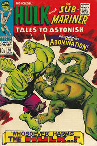 Cover Thumbnail for Tales to Astonish (Marvel, 1959 series) #91 [British]