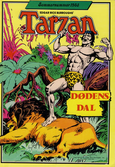 Cover for Tarzan album (Atlantic Forlag, 1977 series) #sommer 1985 - Dødens dal