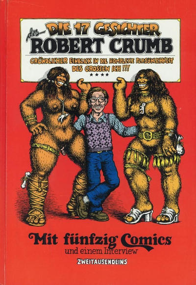 Cover for Die 17 Gesichter des Robert Crumb (Zweitausendeins, 1975 series) [3. Auflage - Rot]