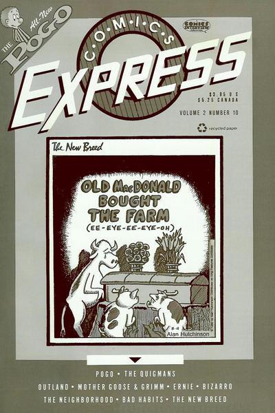 Cover for Comics Express (Fictioneer Books, 1990 series) #v2#10