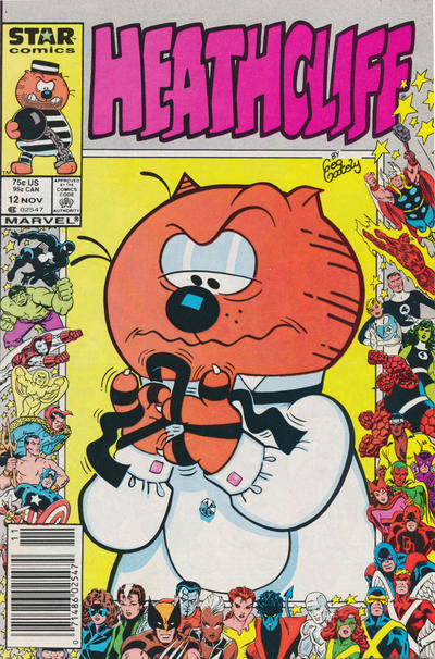 Cover for Heathcliff (Marvel, 1985 series) #12 [Newsstand]