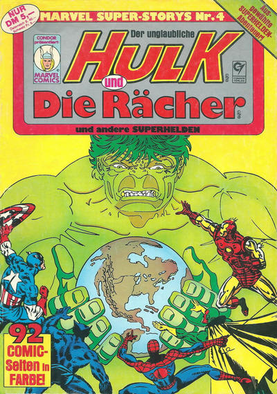 Cover for Marvel Super-Storys (Condor, 1987 ? series) #4 - Hulk und Die Rächer